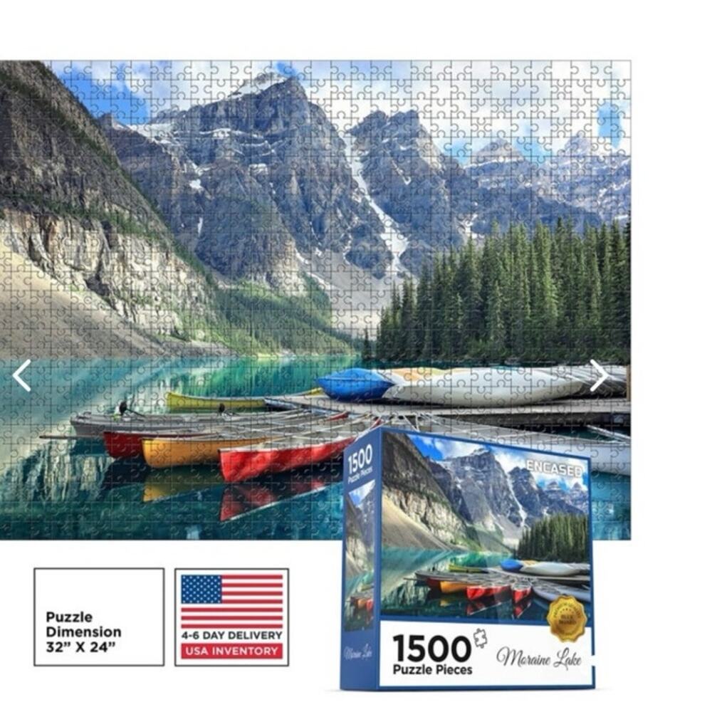 NEW Moraine Lake 1500 Piece Jigsaw Puzzle by Encased